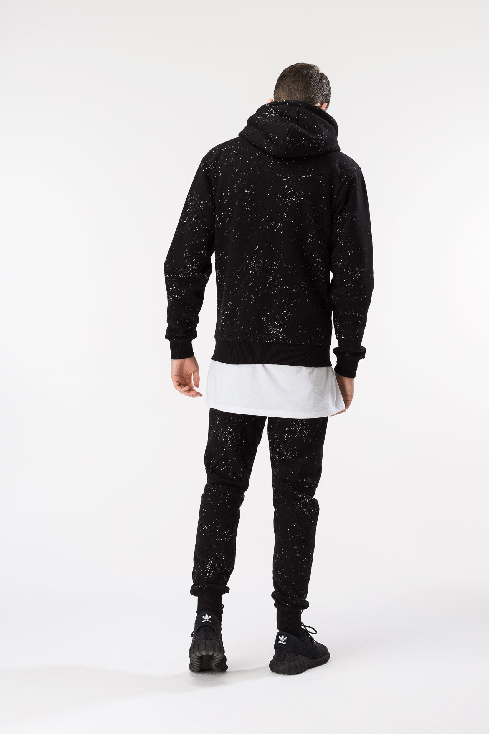 AOP Speckle Men's Zip Hoodie