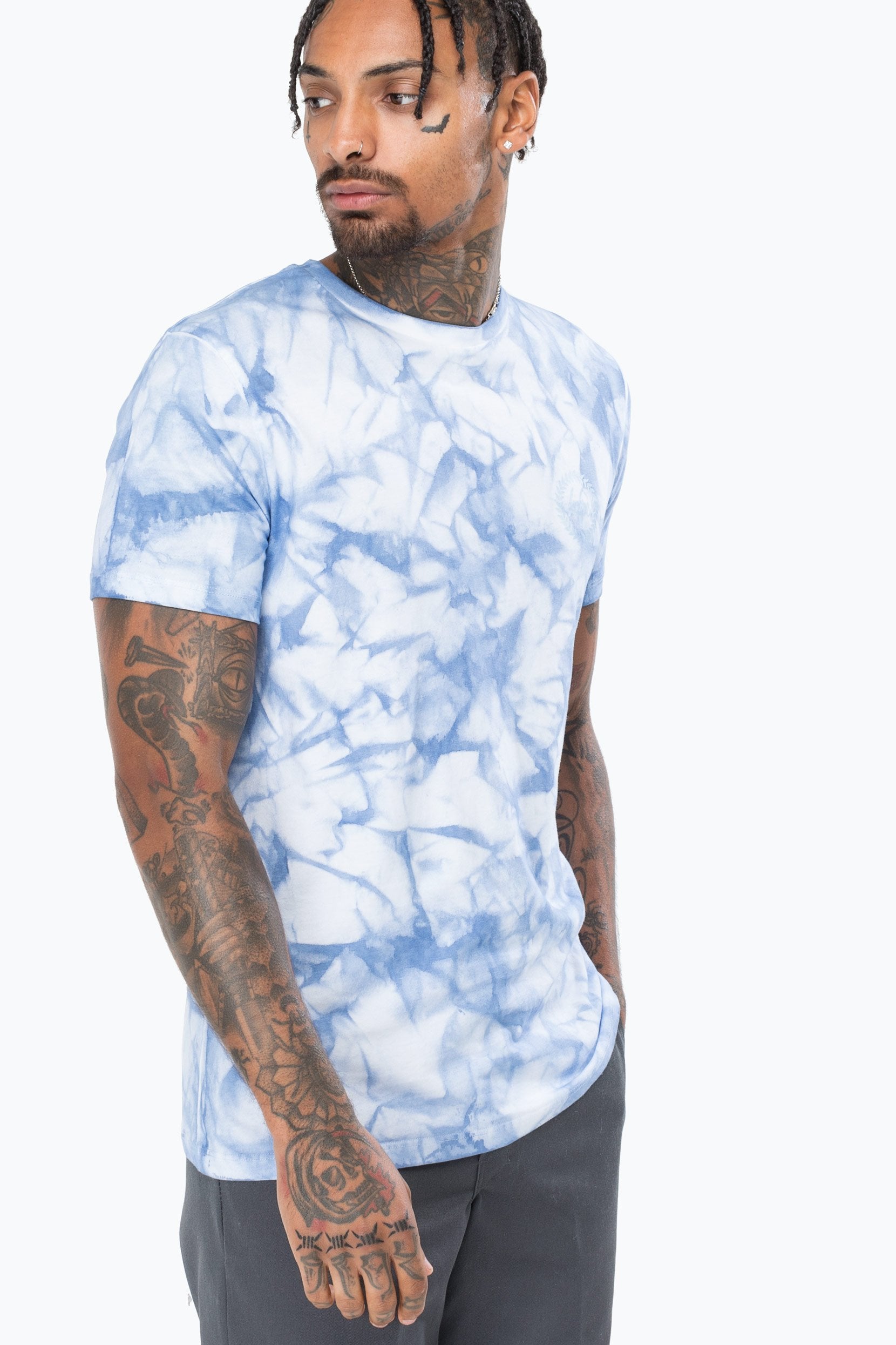 Blue Tie Dye Men's T-Shirt