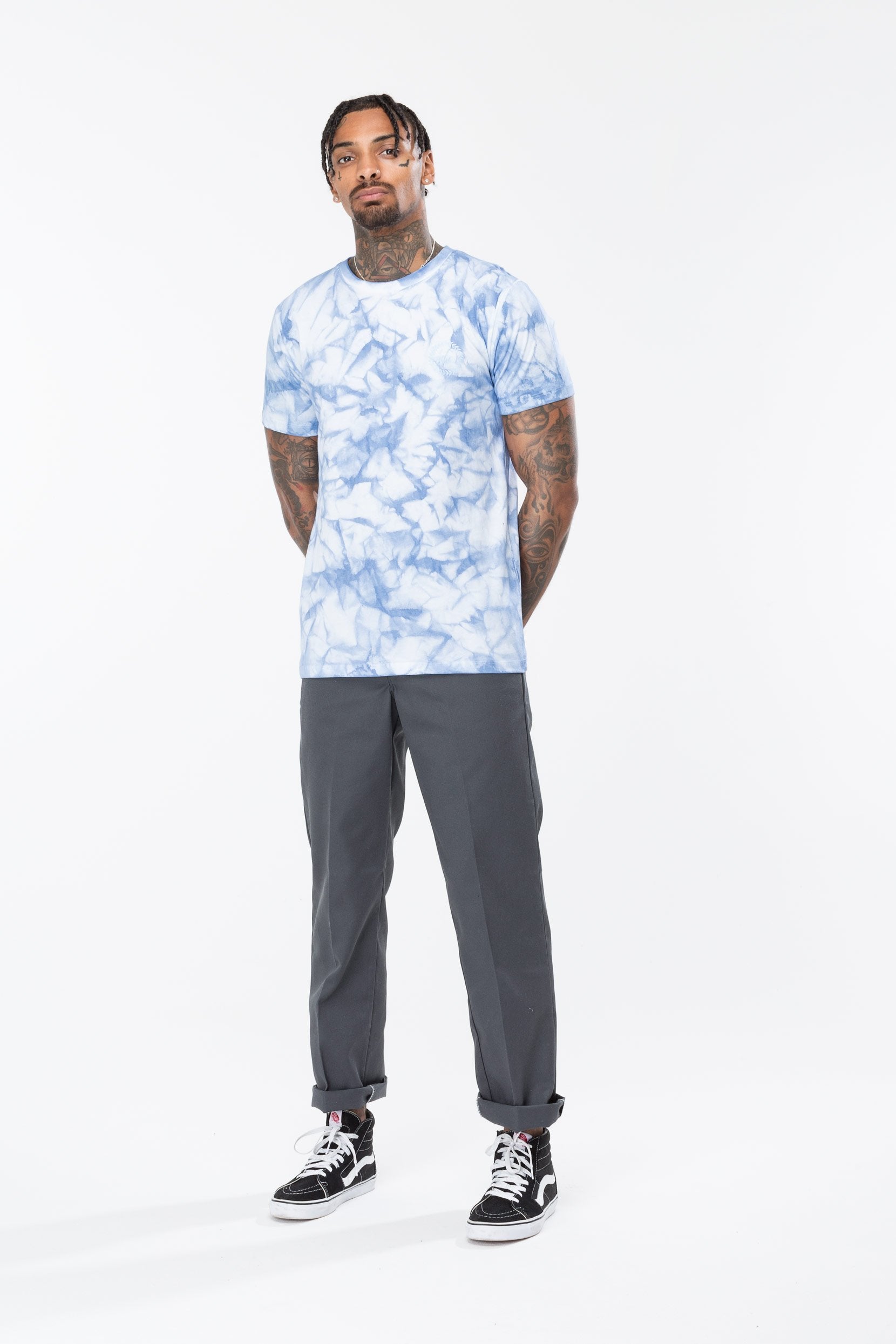 Blue Tie Dye Men's T-Shirt