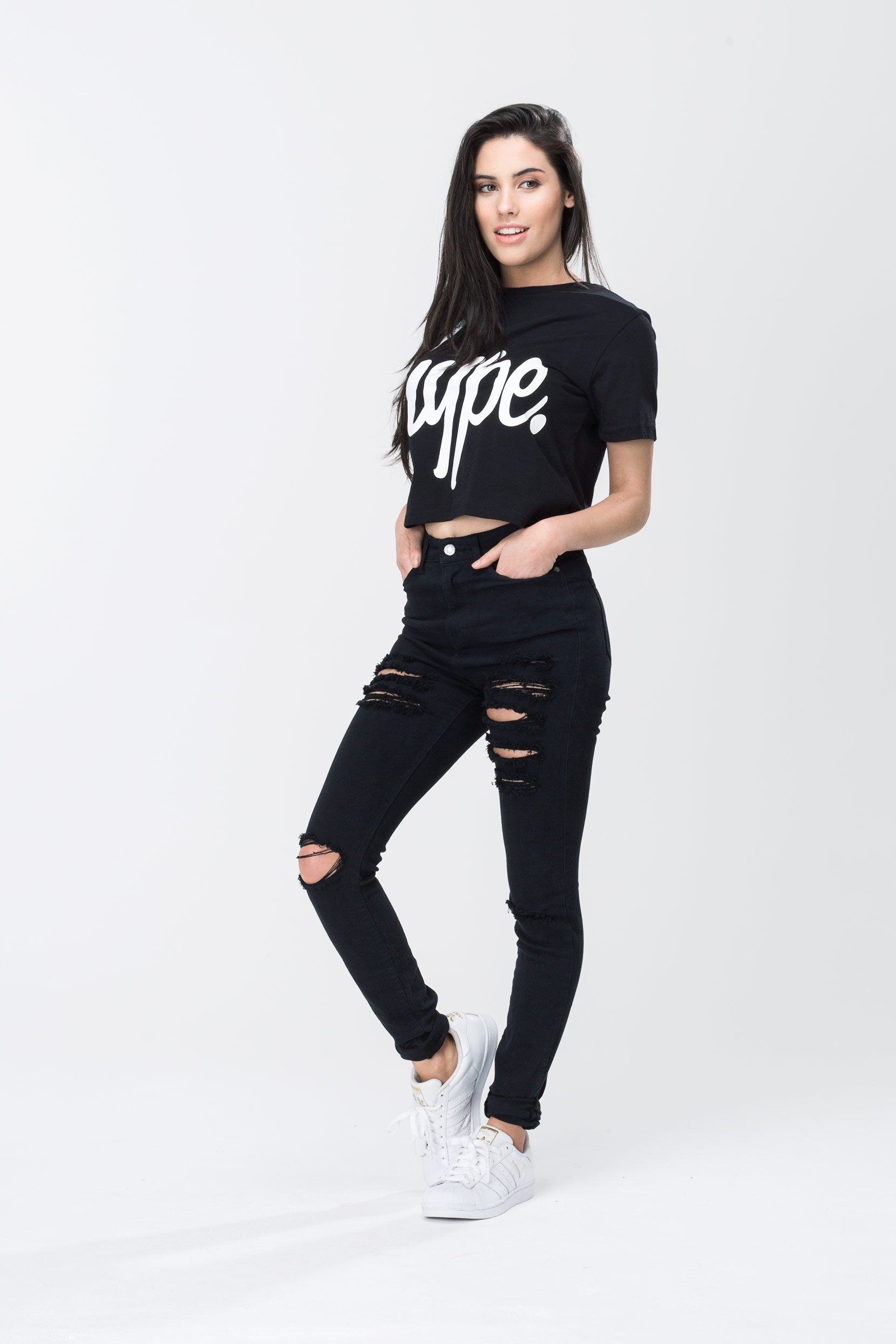 Script Women's Crop T-Shirt