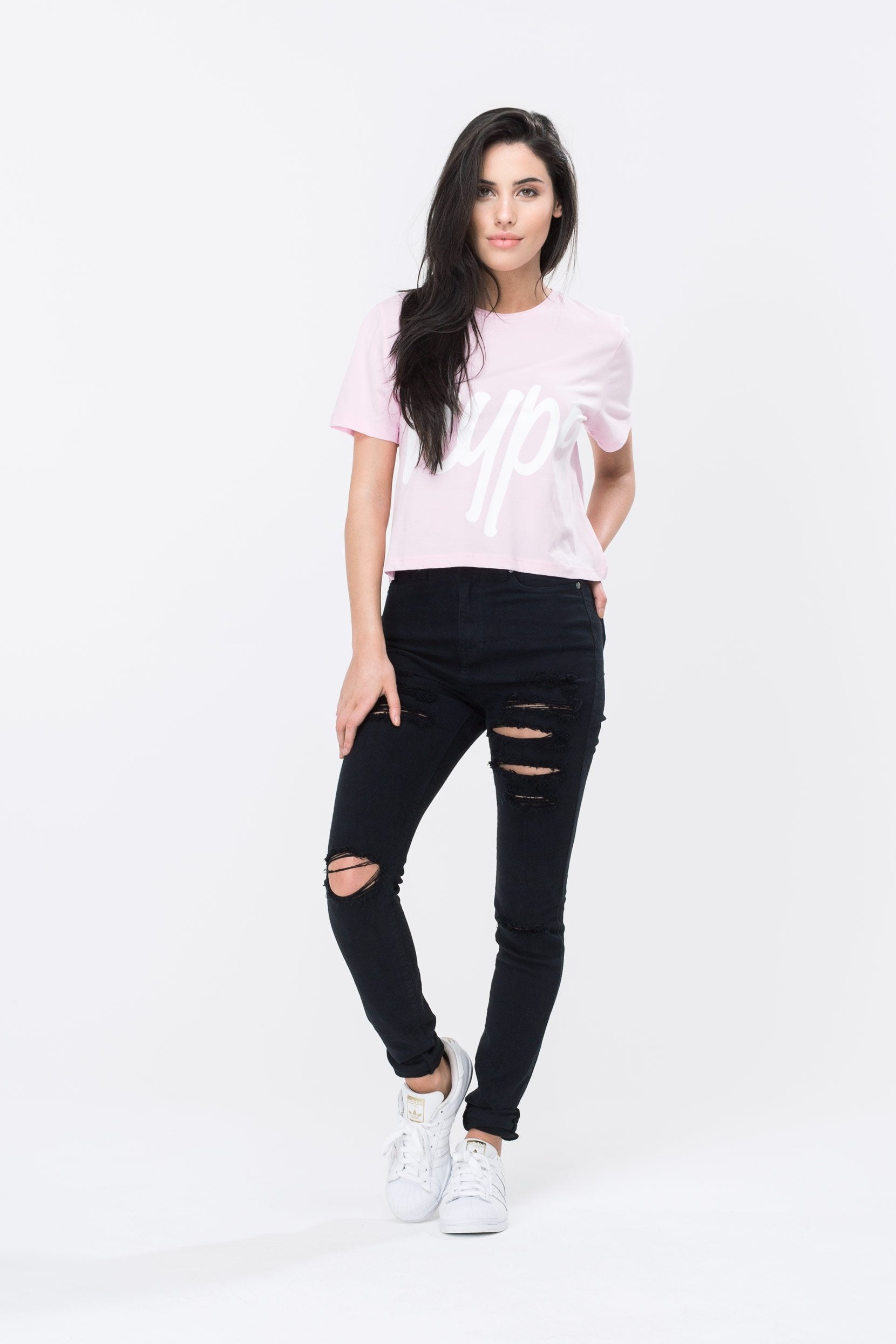 Script Women's Crop T-Shirt