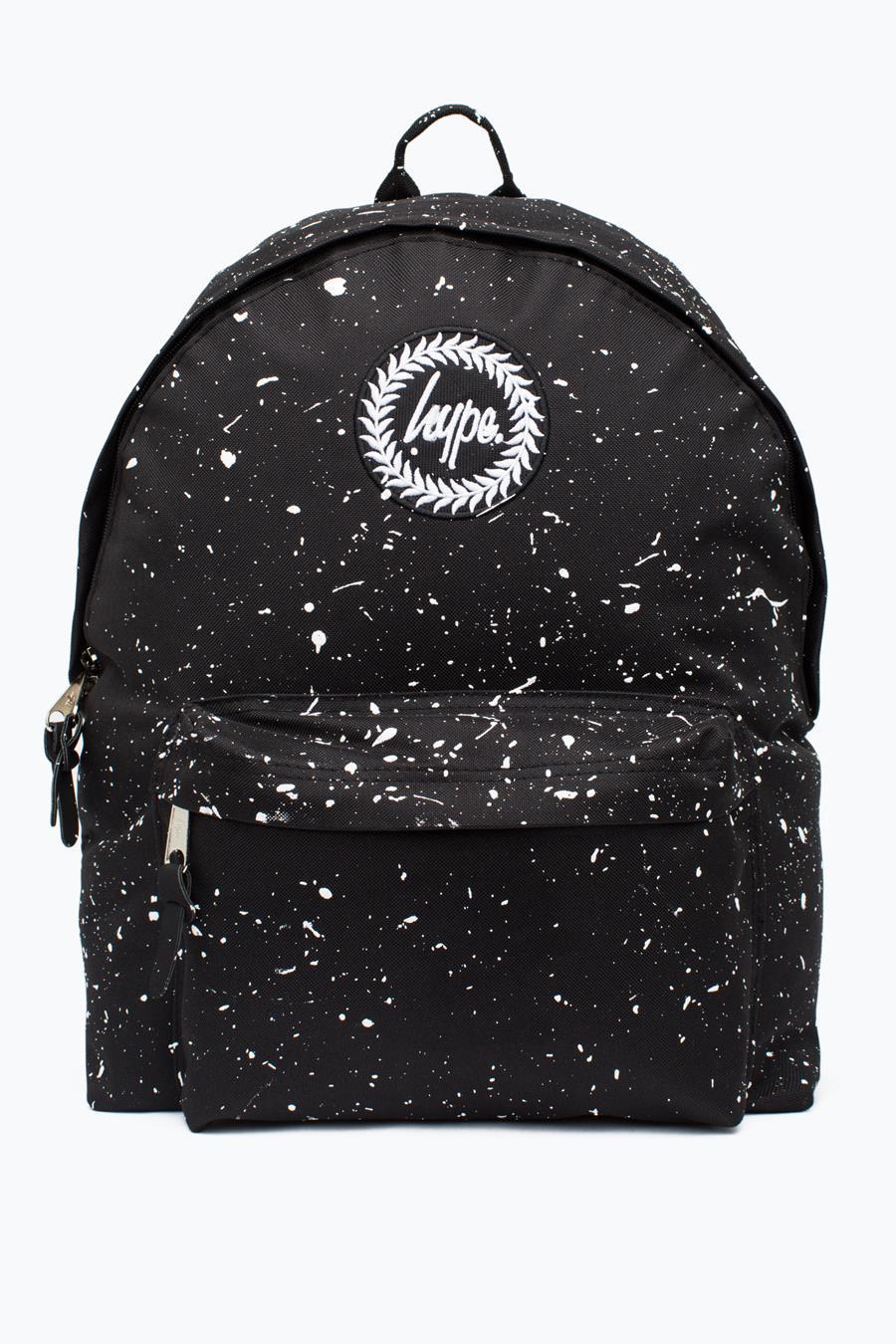 Black With White Speckle Backpack