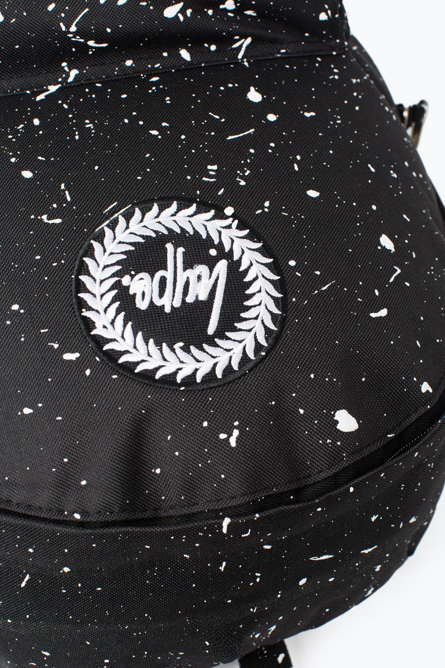 Black With White Speckle Backpack