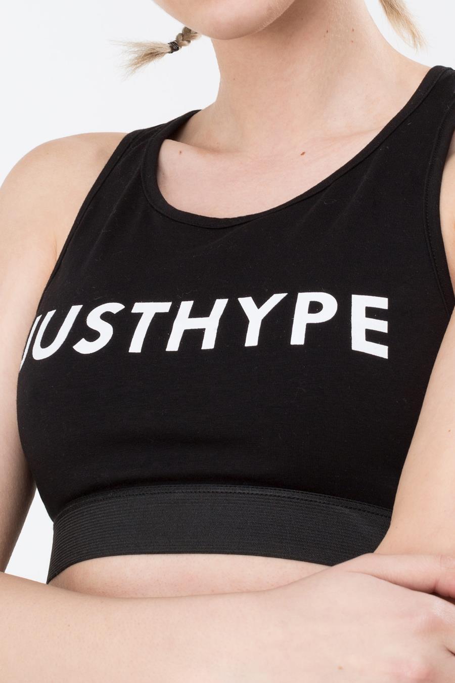 Black JustHype Women's Bralet